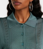 Versace Metallic-effect minidress