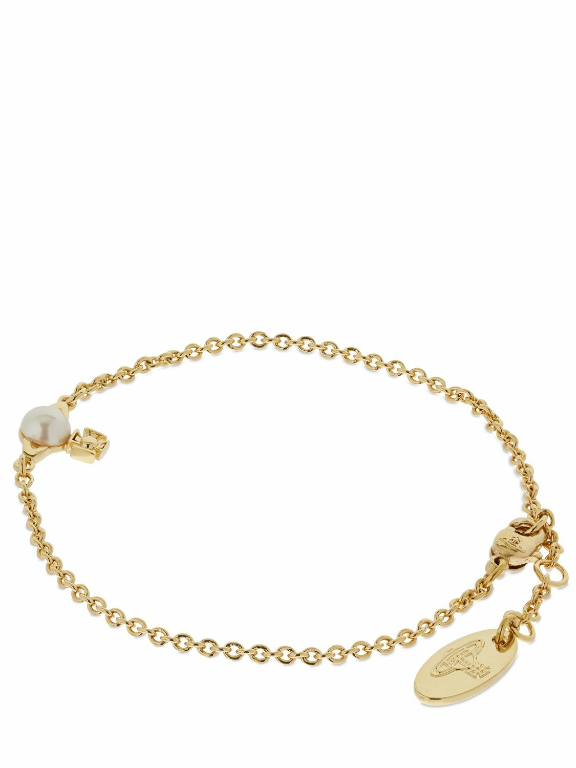 ブレスレット VIVIENNE WESTWOOD SILVER BALBINA BRACELET WITH PEARL VIVIENNE WESTWOOD - Balbina Faux Pearl Bracelet Vivienne