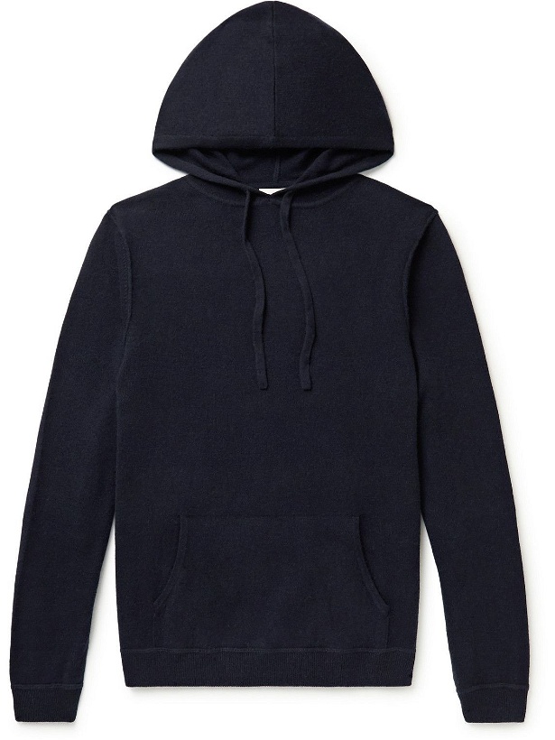 Photo: Allude - Virgin Wool and Cashmere-Blend Hoodie - Blue