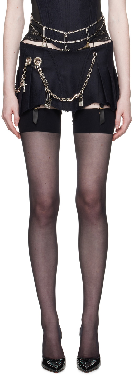 Dilara Findikoglu Navy Bad Reputation Miniskirt
