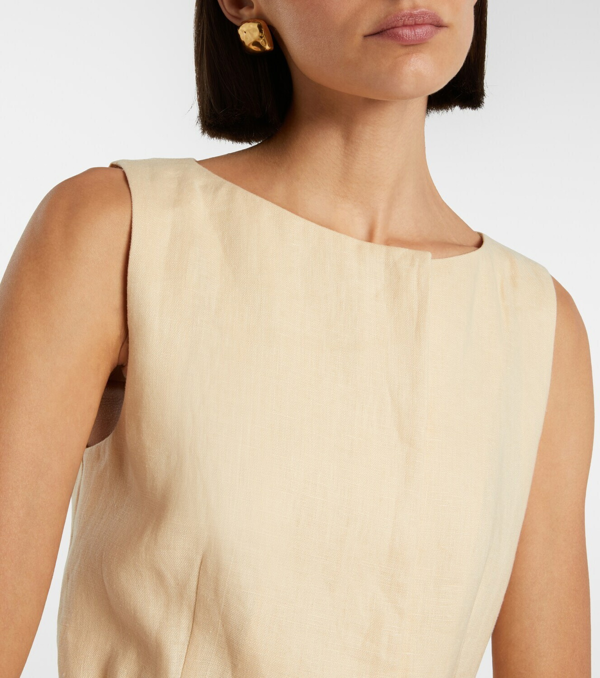 Posse Pamela belted linen vest