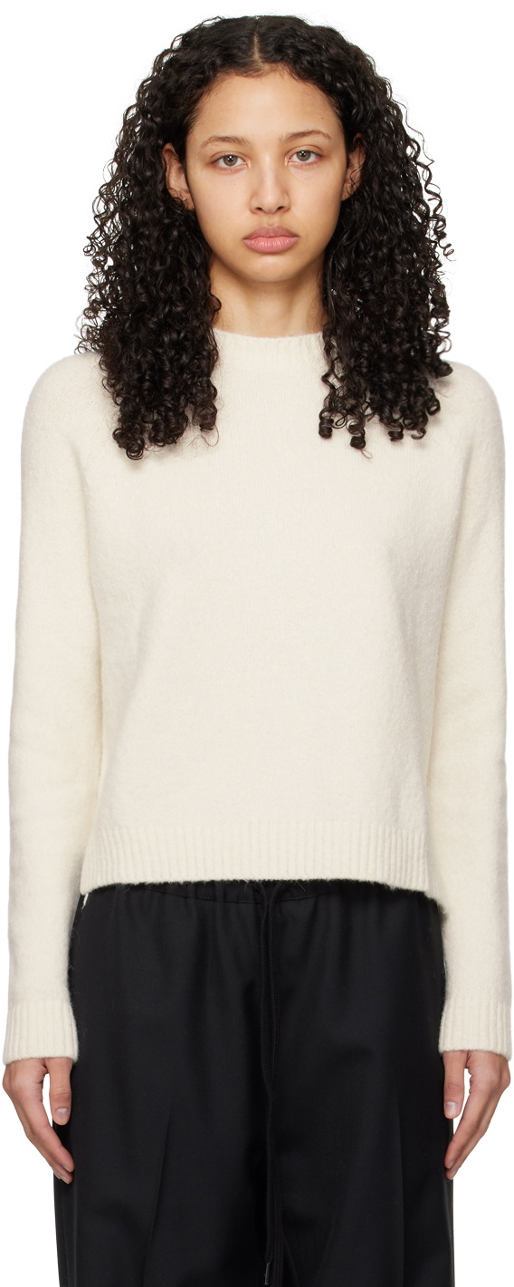 BOSS Off-White Rib Sweater