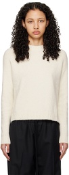BOSS Off-White Rib Sweater