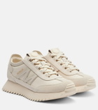 Moncler Pacey2 suede-trimmed sneakers