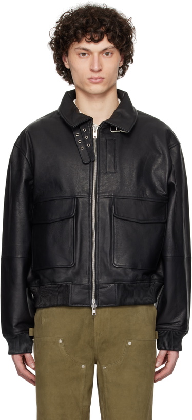 Photo: Deadwood Black Wingman Leather Jacket