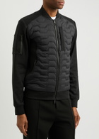 Moose Knuckles Granite Nylon and Cotton Bomber Jacket Black