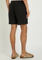 Raith Silvano Crinkled Cotton Shorts Black