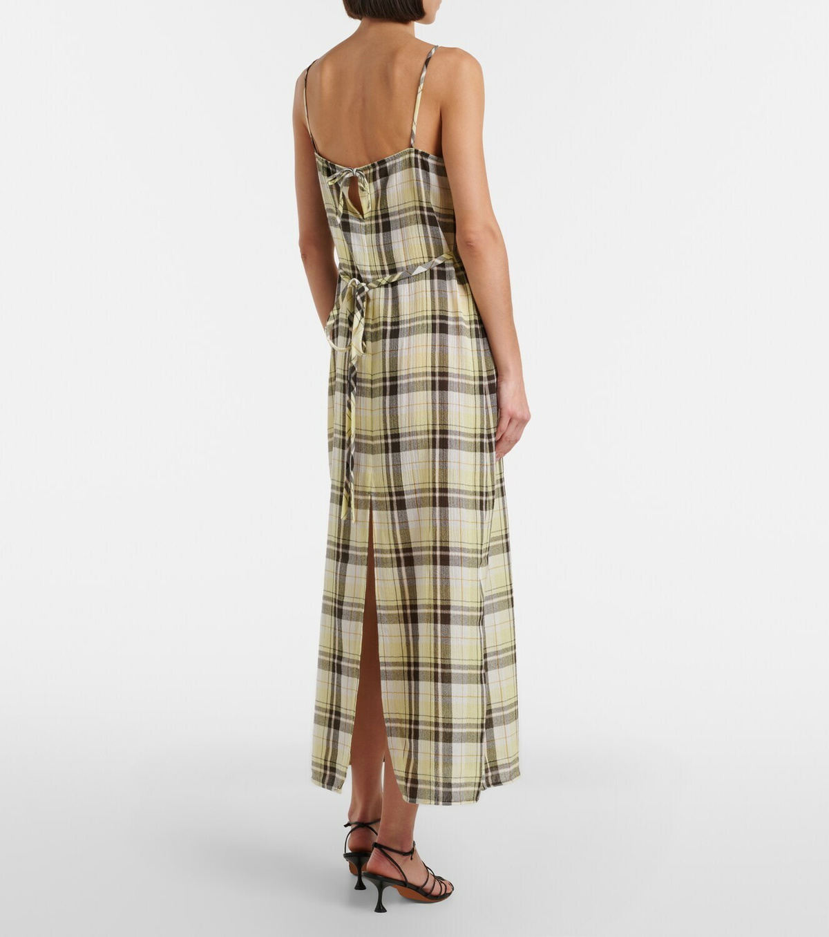 Proenza Schouler Evelyn plaid gauze slip dress