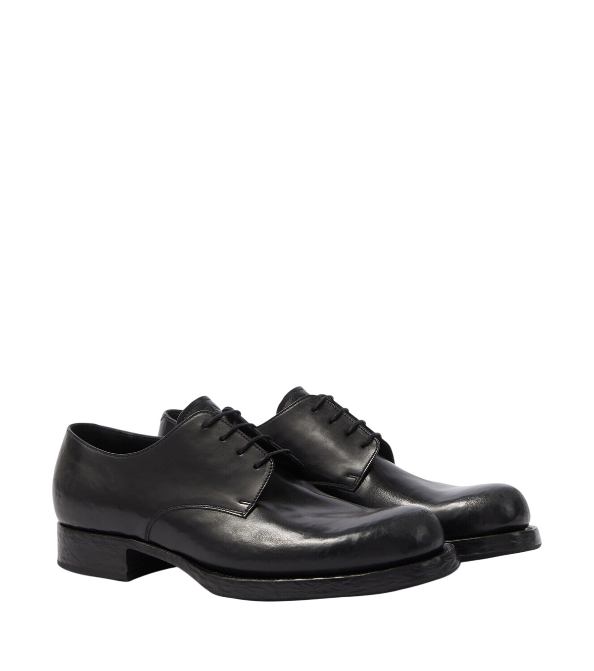 Prada Black Wingtip Creeper Brogues Prada