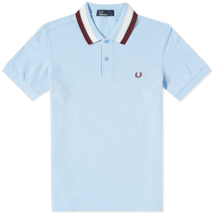 Photo: Fred Perry Bold Tipped Pique Polo Blue