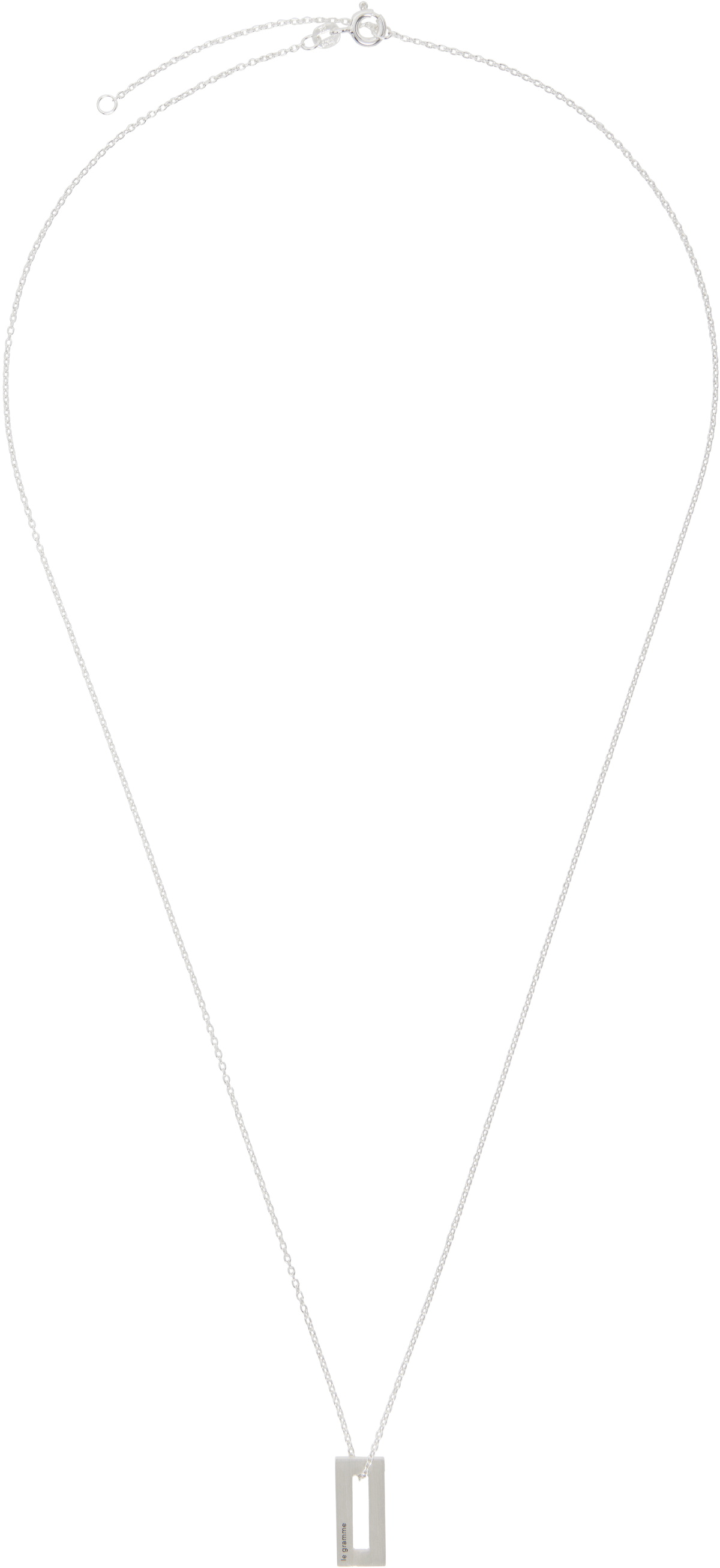 Le Gramme Rectangle 'le 1.5g' Necklace