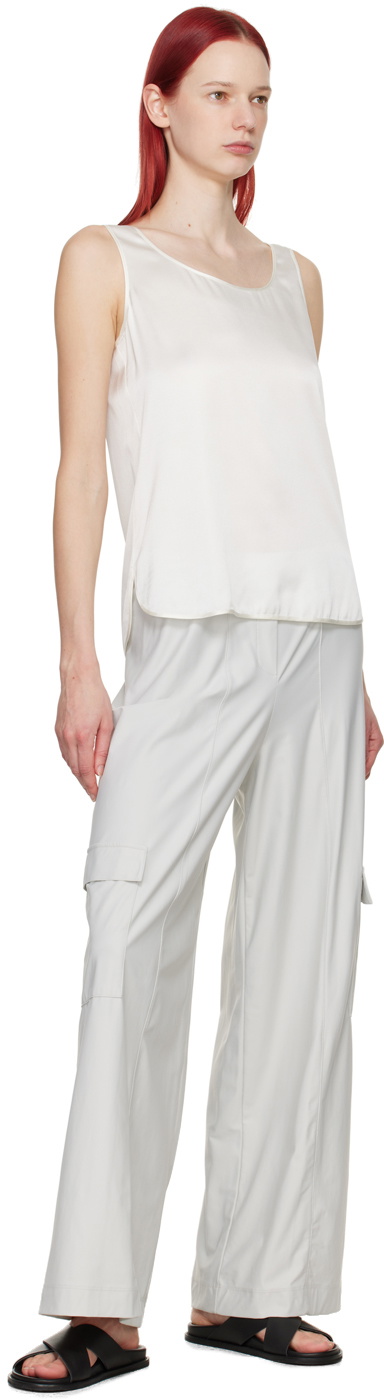 Max Mara Leisure Off-White Pan Tank Top