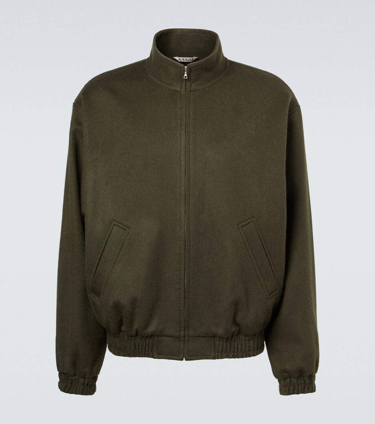 Auralee Camel hair flannel blouson jacket Auralee