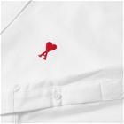 AMI Men's Heart Button Down Oxford Shirt in White