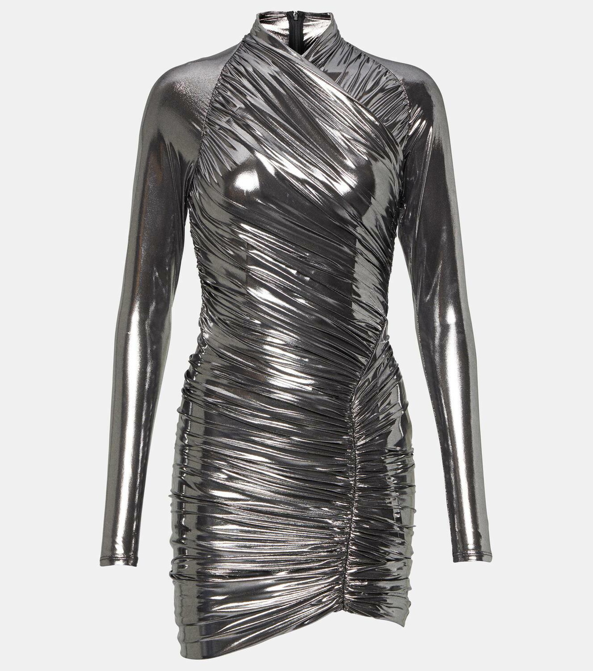 knee length dresses for ladies Metallic Drape Gown – The Grey Dot
