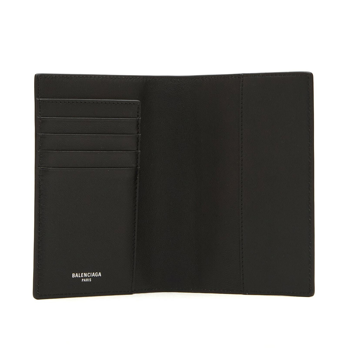 Balenciaga Men's Stamps Passport Holder in Black/Multicolor 
