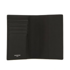 Balenciaga Men's Stamps Passport Holder in Black/Multicolor 