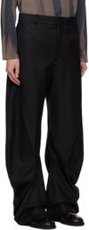 JiyongKim Black Twisted Trousers