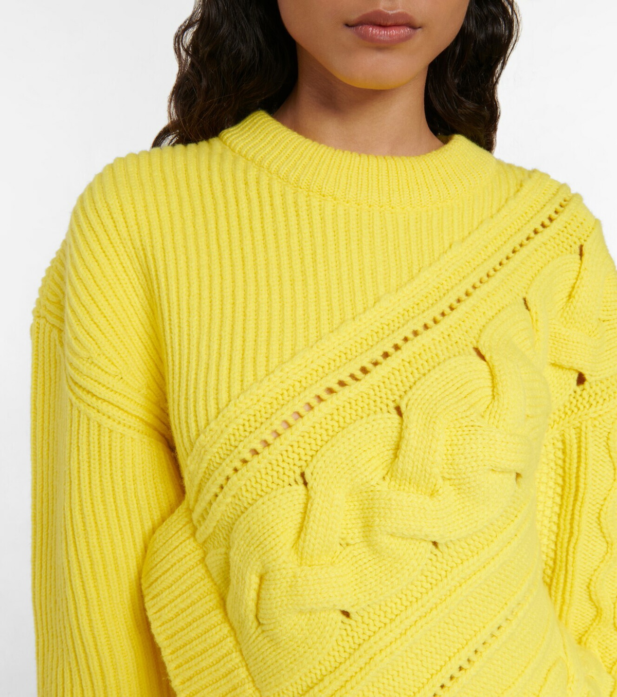 Alexander McQueen - Pieced and patched wool sweater