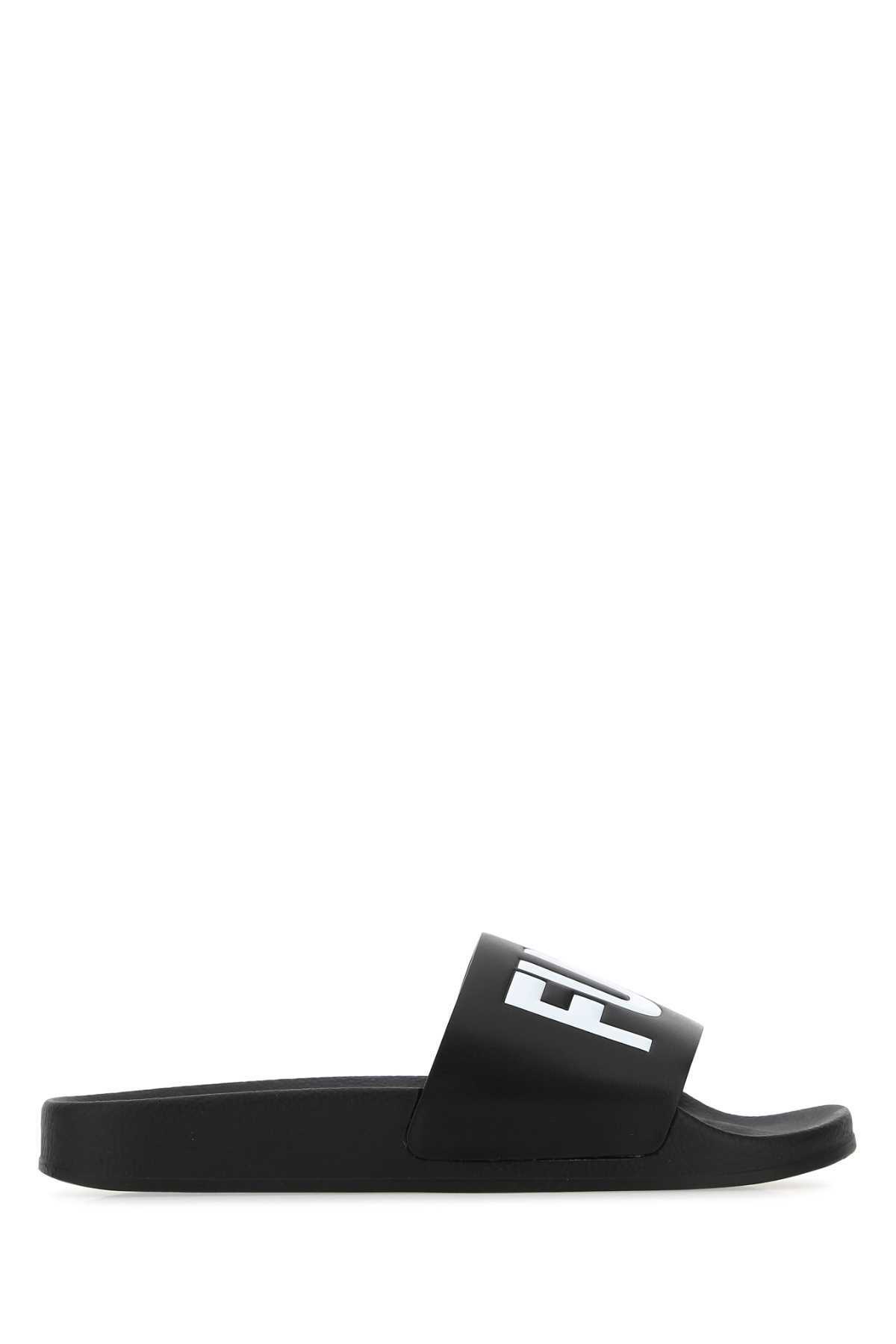 サンダル VTMNTS Black Rubber Slippers VTMNTS Black Rubber Slippers VTMNTS