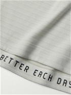 Lululemon - Drysense Striped Stretch Recycled-Jersey T-Shirt - Gray