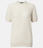 Loro Piana Walnut cashmere, wool, and silk top