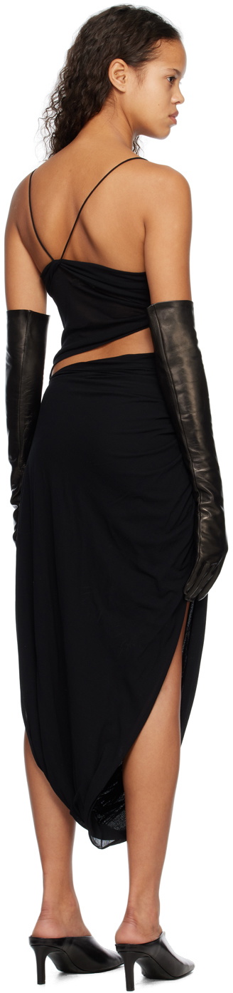 Subtle Le Nguyen Black Twisted Maxi Dress
