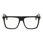 Yohji Yamamoto Black Flat Top Two-Tone Glasses