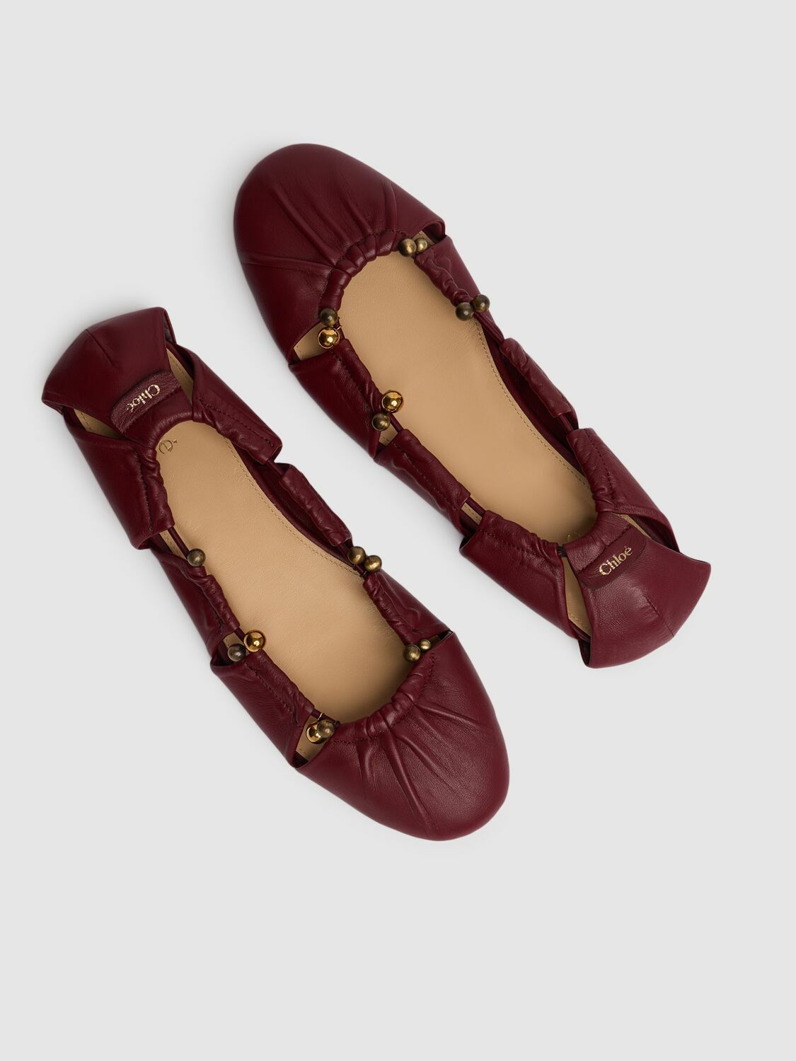【Chloe】ルナ 10mm レザー バレリーナ CHLOÉ 10mm Luna Leather Ballerina Flats Chloe