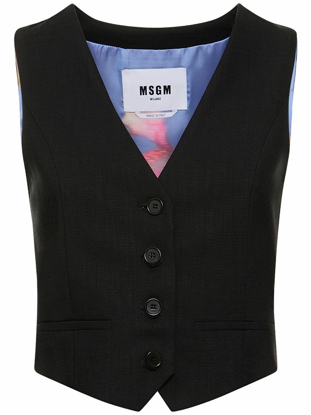 Photo: MSGM - Viscose Blend Vest