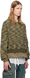 Andersson Bell Khaki Layered Fleece Sweatshirt