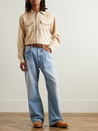 Nudie Jeans - George Embroidered Cotton Western Shirt - Neutrals