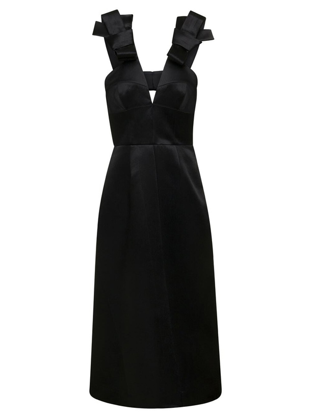 Photo: Jil Sander Satin Sleeveless Midi Dress