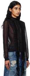 Ann Demeulemeester Black Monya Blouse