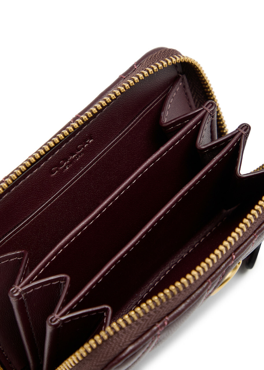 Coach Pillow Quilted Leather Wallet - Purple - One Size