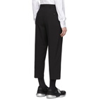 Prada Black Wool Cropped Trousers