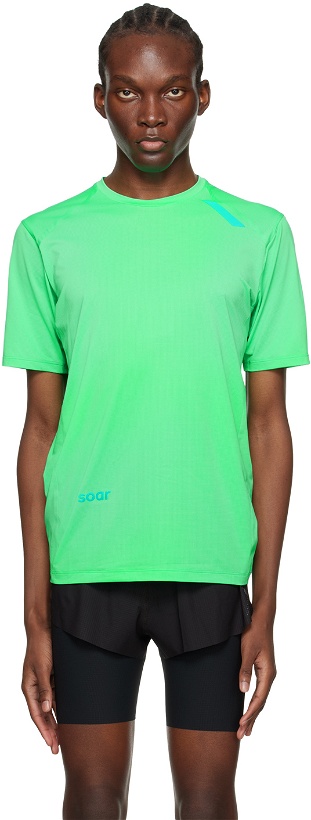 Photo: Soar Running Green Bonded T-Shirt