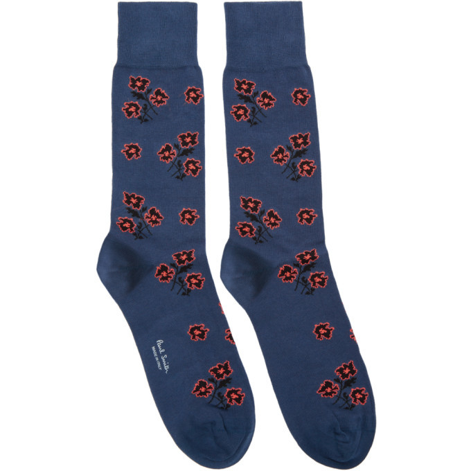 Photo: Paul Smith Blue Floral Petunia Socks