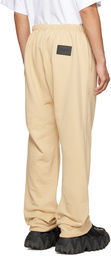 We11done Beige Wide-Leg Lounge Pants