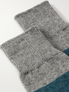 Anonymous ism - Striped Wool-Blend Socks
