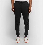 Nike - Slim-Fit Tapered Cotton-Blend Tech Fleece Sweatpants - Black