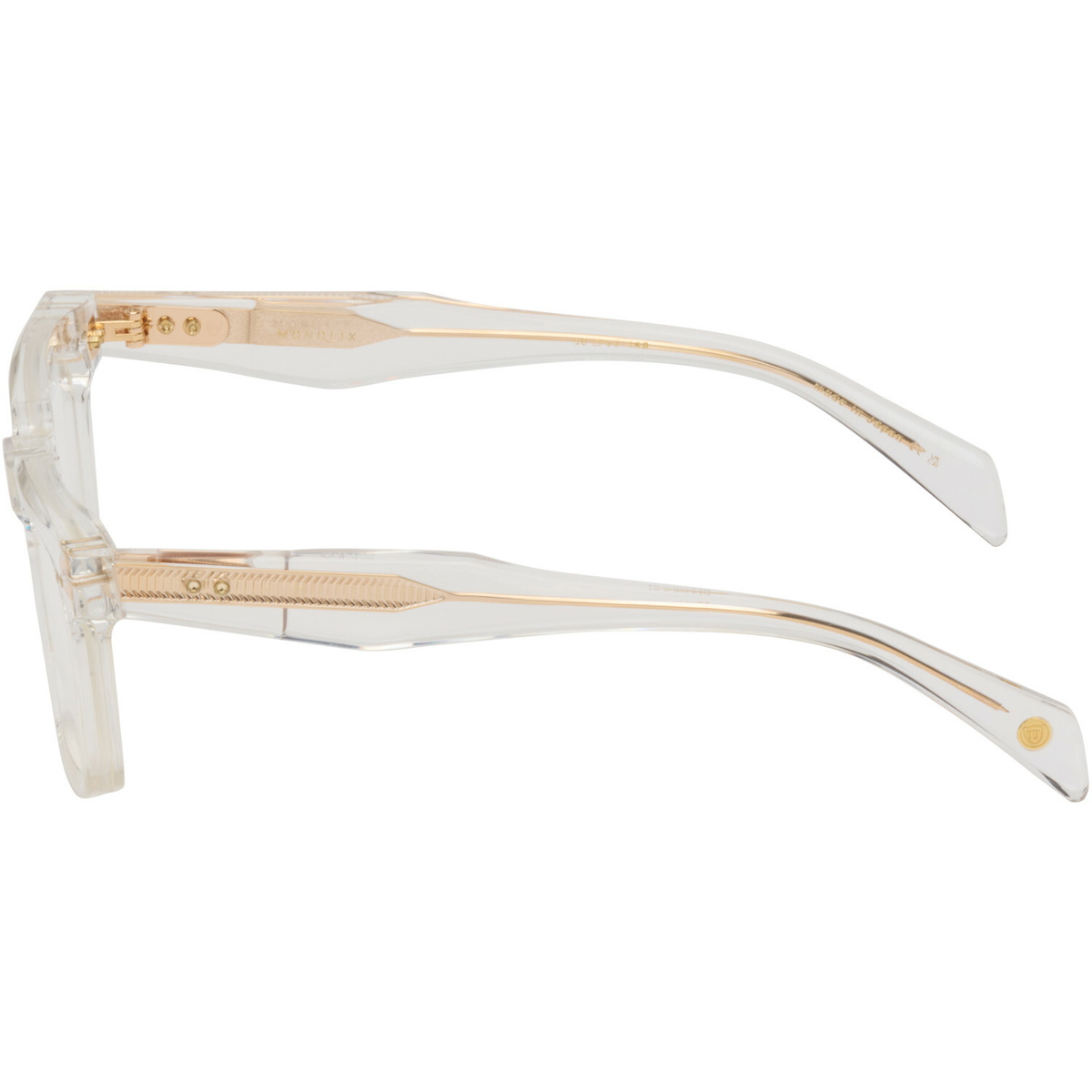 Dita Transparent & Gold Monolix Optical Glasses