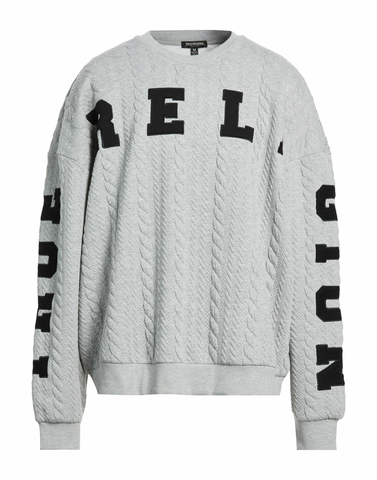 True Religion Mens Sweatshirt Light in Grey