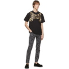 Versace Jeans Couture Black Baroque Logo T-Shirt