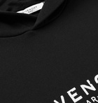 Givenchy - Logo-Print Loopback Cotton-Jersey Hoodie - Black