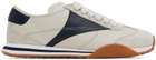 Bally Off-White & Navy Sonney Sneakers