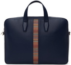 Paul Smith Navy Signature Stripe Folio Briefcase