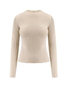 ROA Wavy Stretch Cotton Blend Top