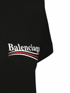 BALENCIAGA Fitted Political Logo Jersey T-shirt
