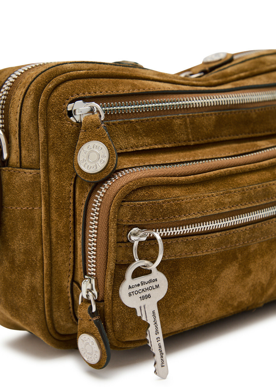Acne Studios Camero Party Suede Shoulder bag - Brown - One Size